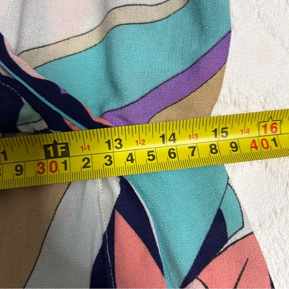 Trina Turk Tank Top Women's Size Medium Off The Shoulder Baby Doll Y2K Boho - Picture 10 of 13